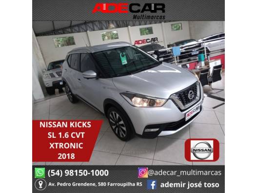 NISSAN - KICKS - 2017/2018 - Prata - R$ 88.000,00