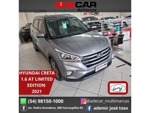 HYUNDAI - CRETA - 2021/2021 - Cinza - R$ 110.000,00