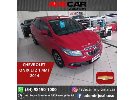 CHEVROLET - ONIX - 2013/2014 - Vermelha - R$ 52.500,00